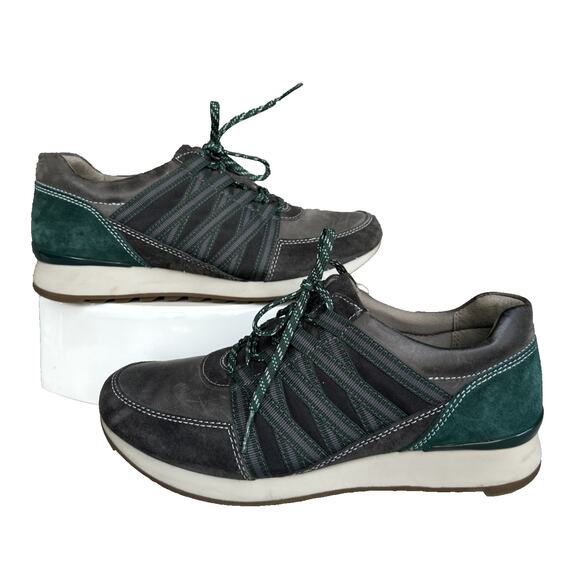 Dansko Women's Gabi Sneaker Green Shoe Comfort Active Suede Size EU 37 US‎ 7 - Picture 6 of 9